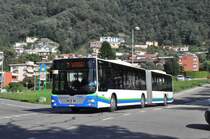 TPL, Lugano. MAN Lion's City GL (Nr.438, ex Engadin Bus, St.Moritz) in Pregassona, Viarnetto. (25.9.2014)