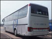 Setra 315 HD von Calabresi aus Italien im Stadthafen Sassnitz am 18.08.2013