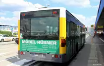 21. Juli 2014 - Berlin, Flughafen Schönefeld. Heckansicht eines Mercedes-Benz Citaro I der BVG, Wagen 1258 (BRENNAUTO). 