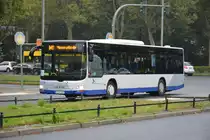 P-AV 441 (aus Falkensee) fährt am 26.09.2014 für die Messe Berlin auf der Shuttle Linie M1. Aufgenommen wurde MAN Lion's City in Berlin Heerstraße/Olympiastadion.
