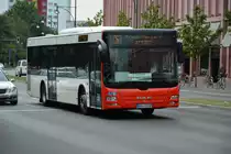 OHV-FR 537 (MAN Lion's City) auf SEV Fahrt am 21.08.2014. Aufgenommen am Alexa Berlin.
