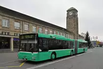 MAN Bus 782 auf der Linie 30 wartet an der Endstation am Badischen Bahnhof. Die Aufnahme stammt vom 29.11.2014.