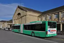 MAN Bus 768 auf der Linie 30 wartet an der Endstation am Badischen Bahnhof. Die Aufnahme stammt vom 12.12.2014.