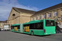 MAN Bus 780 auf der Linie 30 wartet an der Endstation am Badischen Bahnhof. Die Aufnahme stammt vom 09.12.2014.
