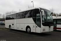 Ein MAN Lion`s Coach am 16.03.2014 auf dem Verkaufsgelände von NEOMAN Berlin-Spandau.