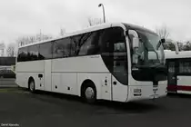 Ein MAN Lion`s Coach am 16.03.2014 auf dem Verkaufsgelände von NEOMAN Berlin-Spandau.