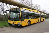 Ein Citaro G Facelift am 04.04.2014 auf dem Omnibusbetriebshof der DVB, Dresden.