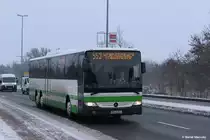 28.01.2014 PM-E 294 der VGBelzig, welcher auf BT Brandenburg stationiert ist, vor dem Hauptbahnhof/ZOB in Brandenburg an der Havel.