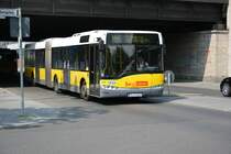 Am 21.08.2014 fährt B-V 4411 (Solaris Urbino 18) auf der Linie M45. Aufgenommen Berlin Zoologischer Garten.
