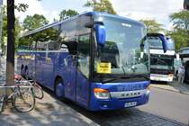 WB-MW 48 (Setra S416 GT-HD) fährt am 21.08.2014 im Auftrag für Polster & Pohl. Aufgenommen am Zoologischer Garten Berlin.
