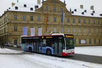 Mercedes Citaro III K Euro 6  Stadtwerke Bamberg  BA-VP 42 vor der Neuen Residenz, Bamberg 30.12.2014