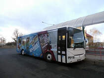 Irisbus Crossway 12.6 M in Chomutov. Der DPCHJ endet am 31.12.2014 auf der Regionallinien. (23.12.2014)