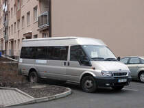 Ford Transit der DPCHJ in Vejprty (Weipert). (23.12.2014)