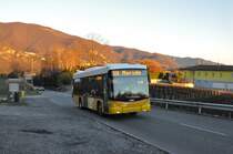 AutoPostale del Mendrisiotto, Mendrisio. Scania/Hess K320UB 10.1 (TI 223'710) in Besazio, Fornasella. (4.1.2015)