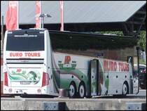Van Hool TX17 von Euro Tours aus Deutschland im Stadthafen Sassnitz am 23.08.2014