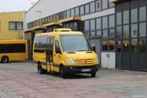 Ein Mercedes-Sprinter auf dem DVB-Omnibushof. 04.04.2014