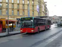 VB Biel - Mercedes Citaro Nr.152  BE 572152 unterwegs auf der Linie 7 in der Stadt Biel am 20.12.2014
