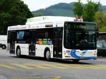Olten - MAN Gasbus Nr.92  SO 120518 eingeteilt auf der Linie 2 bei der Haltestelle vor dem Bahnhof in Olten am 14.06.2008