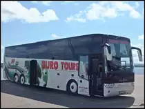 Van Hool TX17 von Euro Tours aus Deutschland im Stadthafen Sassnitz am 23.08.2014