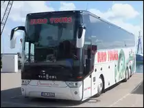 Van Hool TX17 von Euro Tours aus Deutschland im Stadthafen Sassnitz am 23.08.2014