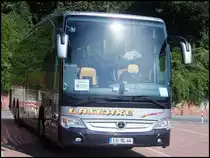 Mercedes Travego von Laschke aus Deutschland im Stadthafen Sassnitz am 24.08.2013