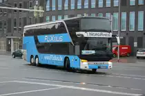 D-NR 9999 (Setra 431 DT) erreicht nun seinen nächsten Halt Hannover ZOB. Aufgenommen am 07.10.2014.
