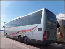 Mercedes Travego von Laschke aus Deutschland im Stadthafen Sassnitz am 24.08.2013