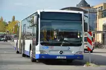 P-AV 162 (aus Potsdam (Mercedes Benz O530 Facelift)) steht am 15.10.2014 Potsdam Hbf.
