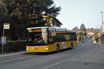 Regie Lugano. MAN Lion's City (Nr.541) in Comano, Rotonda. (7.1.2015)