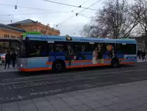 Solaris 12 der Üstra, am Hauptbahnhof Hannover in Dezember 2014