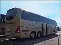 Neoplan Cityliner vom Reiseb�ro Belitz aus Deutschland im Stadthafen Sassnitz am 24.08.2013