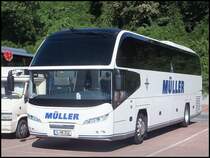 Neoplan Cityliner von Müller aus Deutschland im Stadthafen Sassnitz am 25.08.2013