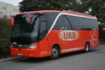 VG-UR 29 (Setra S411 HD) abgestellt am 25.10.2014 auf dem Rastplatz der Avus A115 Dreieck Funkturm.
