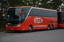 UER-B 515 (Setra S416 HDH) abgestellt am 25.10.2014 auf dem Rastplatz der Avus A115 Dreieck Funkturm.
