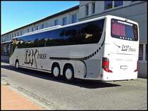 Setra 417 GT-HD von BK-buss aus Schweden im Stadthafen Sassnitz am 25.08.2013
