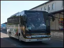 Setra 416 GT-HD von Peters-Reisen aus Deutschland im Stadthafen Sassnitz am 25.08.2013
