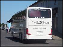 Setra 417 GT-HD von BK-buss aus Schweden im Stadthafen Sassnitz am 25.08.2013