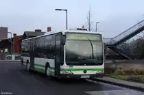 21.01.2015 Wagen 217 der VGBelzig, ein Mercedes Citaro II Ü, pausiert am Brandenburger ZOB.