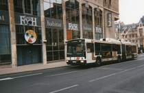 Nancy : Die PER 180 H waren Bimodal-Obusse, also mit einem normalen Diesel Motor augrüstet. Hier am 21/02/1998.