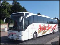 Mercedes Tourismo von Andreßen aus Deutschland im Stadthafen Sassnitz am 25.08.2013