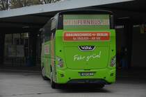 Am 25.10.2014 wird NOM-WE 9 (VDL Futura) am Halt Berlin ZOB bereitgestellt.

