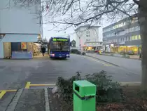 VZO-Mercedes Citaro NR.110 steht am Bahnhof Stäfa am 23.1.15. 