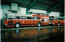 Aus dem Archiv: AFA Adelboden 7/BE 26'707 FBW/Vetter-R&J Anderthalbdecker Jahrgang 1964 im Januar 1988 Adelboden, Autobahnhof