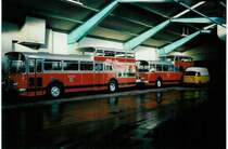 Aus dem Archiv: AFA Adelboden 7/BE 26'707 FBW/Vetter-R&J Anderthalbdecker Jahrgang 1964 im Januar 1988 Adelboden, Autobahnhof