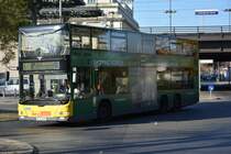 Am 30.10.2014 ist B-V 3429 (MAN Lion's City DD) unterwegs auf der Linie 100 am Berliner Zoo.
