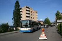 Der Scania/Hess N94UB Nr. 613 in der Hirtenhofstrasse.