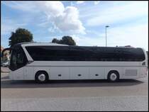 Neoplan Jetliner aus M�nchen zum Test bei der RPNV in Bergen am 27.08.2013