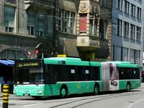 BVB - MAN Gelenkbus Nr.754  BS 3254 unterwegs auf der Linie 36 in Basel am 21.06.2008