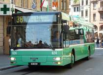 BVB - MAN Bus Nr.824  BS 2824 unterwegs auf der Linie 38 in Bahnhof am 21.06.2008
