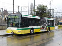TransN Neuchâtel - MAN  Nr.205  NE  114205  unterwegs auf der Linie 106 in Neuchâtel am 14.02.2015